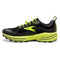 BROOKS MEN'S, CASCADIA 16 TRAIL RUNNING SHOE, SIZE 8 US, 7 UK - BLACK/EBONY - Like New
