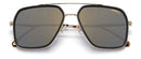CARRERA 273 MATTE BLACK GOLD FRAME HAVANA ARMS GRAY GOLD MIRROR LENSES 59-17-150 - Like New