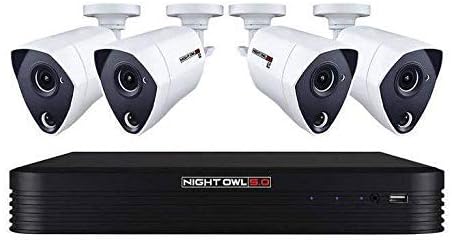 For Parts: Night Owl 5MP 8 Channel 1TB 4 Camera C-841-PIR5MPN FOR PART MULTIPLE ISSUES