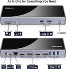 QGeeM USB 3.0 Docking Station,Single 5K/Dual HDMI DispalyPort 4K@60Hz QG-D6902 Like New