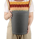 JUXYES Round PU Leather Trash Can Small Wastebasket 2.6 Gallon, B0BGPDWLPJ - Brand New