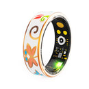 NOVAMOS R2 FLORAL ENAMELS ART SMART RING SIZE 8 - FLORAL ENAMELS - Like New
