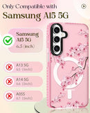 LOTADILO SAMSUNG GALAXY 15 5G CASE WOMEN GIRLS CUTE - PEACH BLOSSOM - Like New