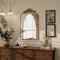 BEAUTYPEAK 26-IN W X 38.0-IN H ARCH FRAMED WALL MIRROR - BROWN - Like New