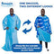 SNUGGIE REVERSIBLE THE ORIGINAL WEARABLE BLANKET SLEEVES - BLUE/TURQUIOSE - Like New