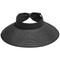 SIMPLICITY SUN HATS WOMEN FASHIONABLE WIDE BRIM ROLL-UP STRAW SUN VISOR - BLACK - Brand New