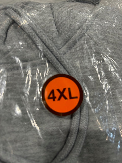 BLUE ICE PREMIUM CLOTHING PULLOVER HOODIE SIZE: MEN 4XL - HEATHER GRAY - Brand New