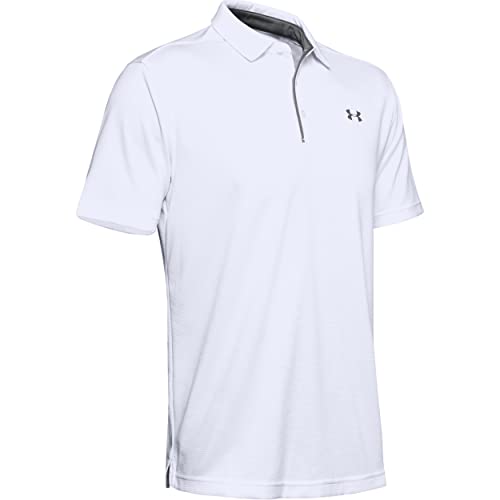 1290140 Under Armour Men's Tech Golf Polo White 2XL - Like New