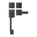 AMAZON BASICS FRONT DOOR LOCK SET HANDSET STAMFORD LEVEL CYLINDER - BLACK - Like New