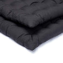 CANNANORE WEAVES Black Chair Pad Seat Cushion with Strings, Set of 2 - Brand New