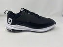 FOOT JOY MEN'S FJ TOUR RIVAL GOLF SHOES EXTRA WIDE - MEN 10.5 BLACK/BLACK/WHITE - Like New