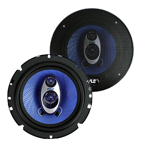 2 PYLE PL63BL 6.5" 360 WATTS 3-WAY CAR AUDIO COAXIAL SPEAKERS PAIR BLUE - Brand New