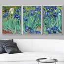 WALL26 IRIS BY VINCENT VAN GOGH NATURE FINE ART - 16"x24"x3" - WHITE MULTICOLOR - Like New
