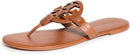 90582 Tory Burch Women's Miller Sandals Bourbon Miele Brown Size 7.5 Like New