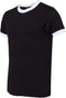 BB410W American Apparel Poly-Cotton Short-Sleeve Ringer T-Shirt New