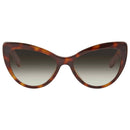 SALVATORE FERRAGAMO WOMEN SUNGLASSES GRADIENT LENSES 56-17-145 - TORTOISE/GREEN - Like New