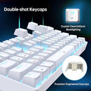 DIERYA DK61SE 61 KEYS MECHANICAL GAMING KEYBOARD - WHITE - Like New