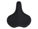 SCHWINN COMFORT BIKE SEAT MEN WOMEN REPLACEMENT SADDLE SEAT POST - BLACK - Like New