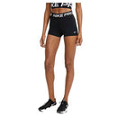 CZ9857 NIKE PRO WOMEN'S 3" COMPRESSION SHORTS - SIZE: WOMEN S - BLACK/WHITE - Brand New