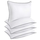 KJJDOO HOTEL QUALITY COOLING STANDARD SIZE BED PILLOWS SET OF 4 - WHITE - Brand New