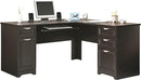 Realspace Magellan 59" W L-Shape Corner Desk 101095 - Espresso Like New