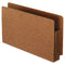 PENDAFLEX HEAVY DUTY END TAB EXPANDING FILE POCKET PFX95565 - BROWN/RED - Like New