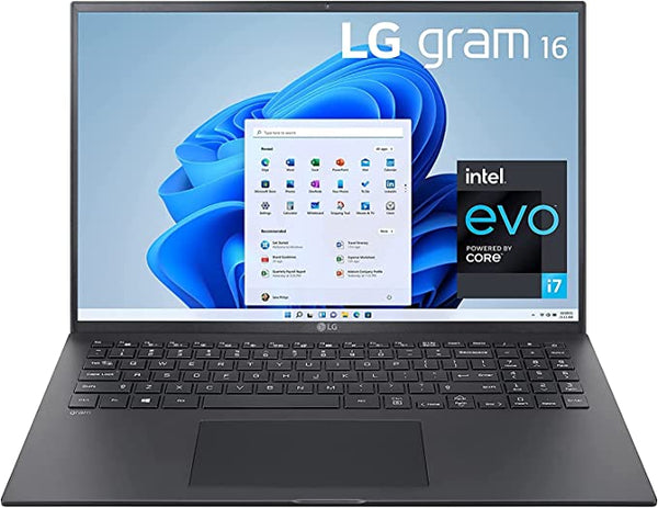 LG Gram 16" WQXGA (2560x1600) i7-1165G7 16GB 256GB SSD 16Z90P-K.AAB6U1 - Black New