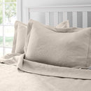ROYAL BOROUGH LUXURIOUSLY-TEXTURED MATELASSE 3 PC  (FULL/QUEEN) - BEIGE - Like New