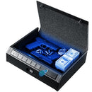 ADIMO GUN SAFE, BIOMETRIC GUN SAFE FOR HANDGUN, 3 WAYS QUICK-ACCESS - BLACK - Brand New