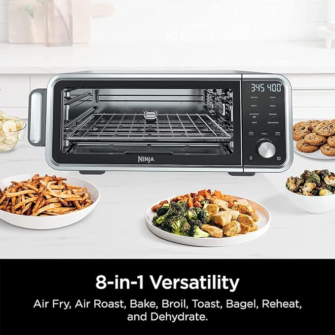 Ninja FT205CO Digital Air Fry Pro Countertop 8in1 Oven Extended Height - SILVER Like New
