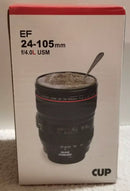EF THERMAL 4.0 FL. OZ. COFFEE MUG EF24-105MM CAMERA LENS - BLACK - Brand New