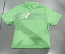 PGA TOUR SHORT SLEEVE 2 BUTTON POLO - SIZE: MEN M - GREEN - Brand New