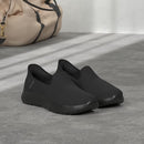 124963NA SKECHERS WOMEN'S SLIP-INS: GO WALK FLEX RELISH NARROW SIZE 9.5 BLACK - Like New
