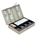 OFFICE DEPOT CASH BOX, 3 1/8"H X 11 3/8"W X 7 5/8"D, 538-793 - SAND - Like New