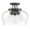 Savoy Essentials 6-4035-3-13 Octave Bohemian Clear Glass 3-Light English Bronze - Brand New