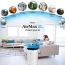 OKAYSOU AIR PURIFIERS FOR HOME LARGE BED ROOM ULTRA DUO 3 FILTERS - WHITE - Like New