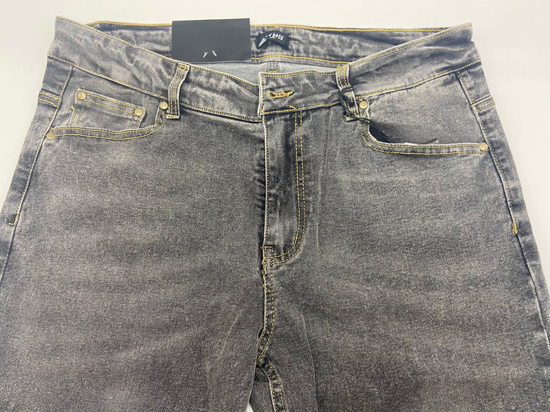 BLU ROCK MEN'S FLEX STRETCH SLIM FIT STRAIGHT JEANS - SIZE: 32X31 - DARK GRAY - Brand New