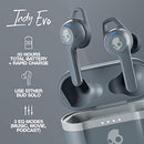SKULLCANDY INDY EVO IN-EAR WIRELESS EARBUDS, 30 HR BATTERY MICROPHONE - GLAY - Brand New
