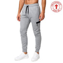 BLU ROCK MEN'S SLIM-FIT TECH FLEECE JOGGER PANTS - SIZE: MEN M - HEATHER GRAY - Like New