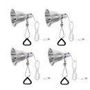 Simple Deluxe Clamp Lamp Light with 5.5" Aluminum Reflector E26 4 Pack, White - Brand New