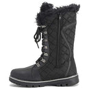 Polar Products Women Quilted Comfy Winter Boot Black/Black Nylon Size: US10/EU41 - Brand New