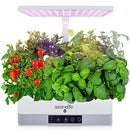 SERENELIFE HYDROPONIC HERB GARDEN 6 PODS GARDEN KIT SEED POD SLGLF140.3 - WHITE - Like New