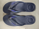 FITFLOP WOMEN'S IQUSHION OMBRE SPARKLE FLIP-FLOPS SIZE: WOMEN 8 - MIDNIGHT NAVY - Like New