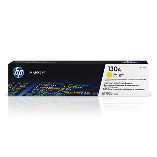 HP 130A Yellow Toner Cartridge, Works with Color LaserJet Pro MFP Series - Brand New