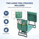 INFINIPOWER GARDEN KNEELER AND SEAT FOLDABLE KNEELING BENCH 330LB - GREEN - Brand New