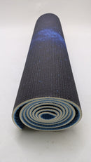 RDX Yoga Mat 6mm Thick with Straps ,Carry bag, 183 X 61CM - Blue/Space Decal - Brand New