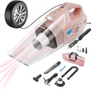 VARSK 4-in-1 Handheld Car Vacuum Cleaner High Power, Tire Inflator VAR2000 -Pink - Like New