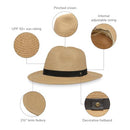 SUNDAY AFTERNOONS UNISEX LARGE HAVANA HAT - TAN/BLACK - Brand New