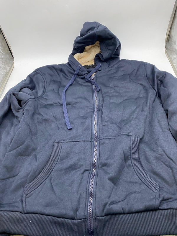 RUDOLPH MEN'S SWEATER WITH FULL ZIP - SIZE: MEN 2XL - NAVY - Like New