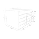 Pacon Classroom Keepers 12" x 18" Construction Paper Storage, 10-Slot, White - Like New